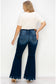 PLUS SIZE MID RISE SUPER FLARE JEANS