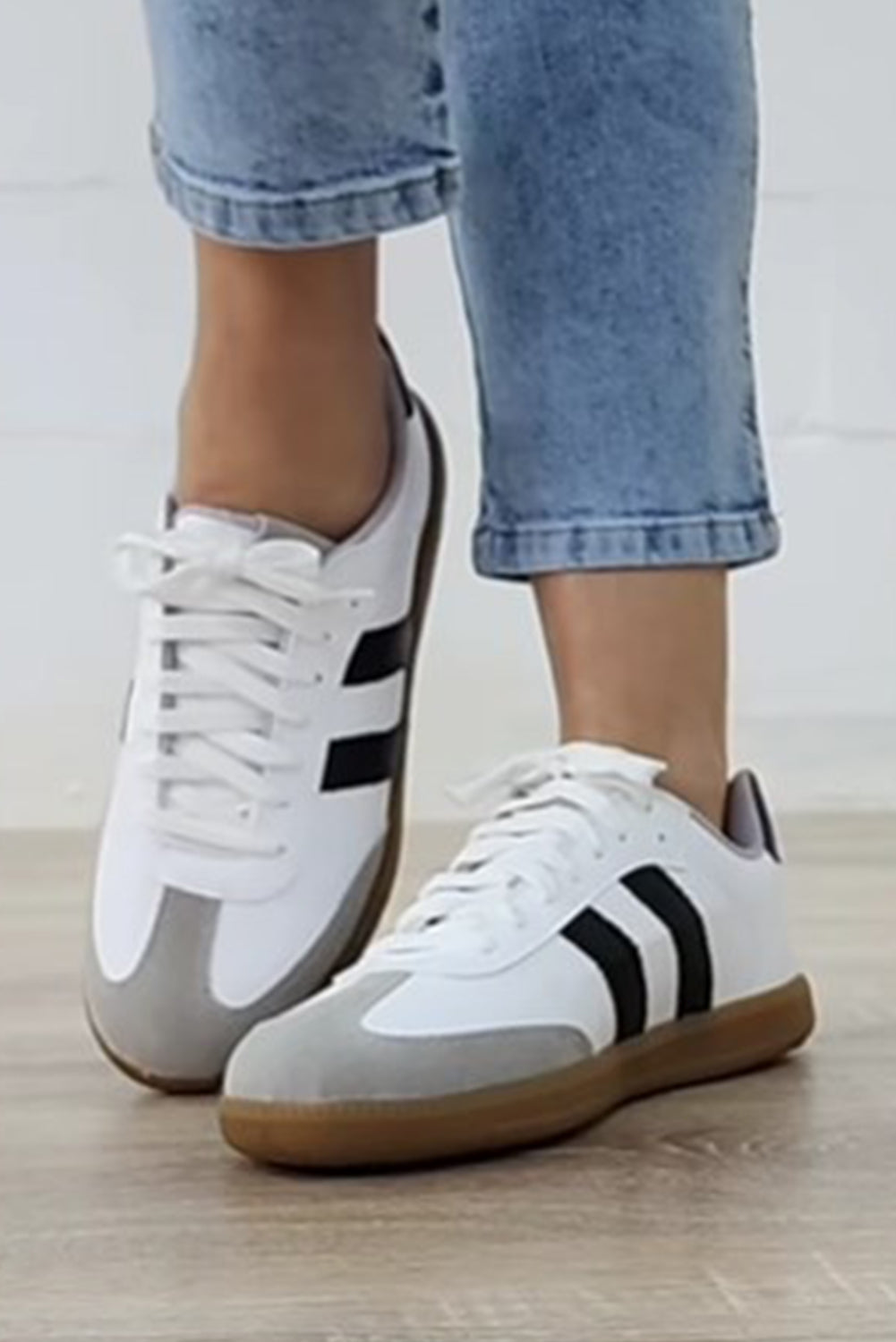 White and Black Sneakers