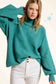 Teal Mock Neck Sweater