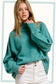 Teal Mock Neck Sweater