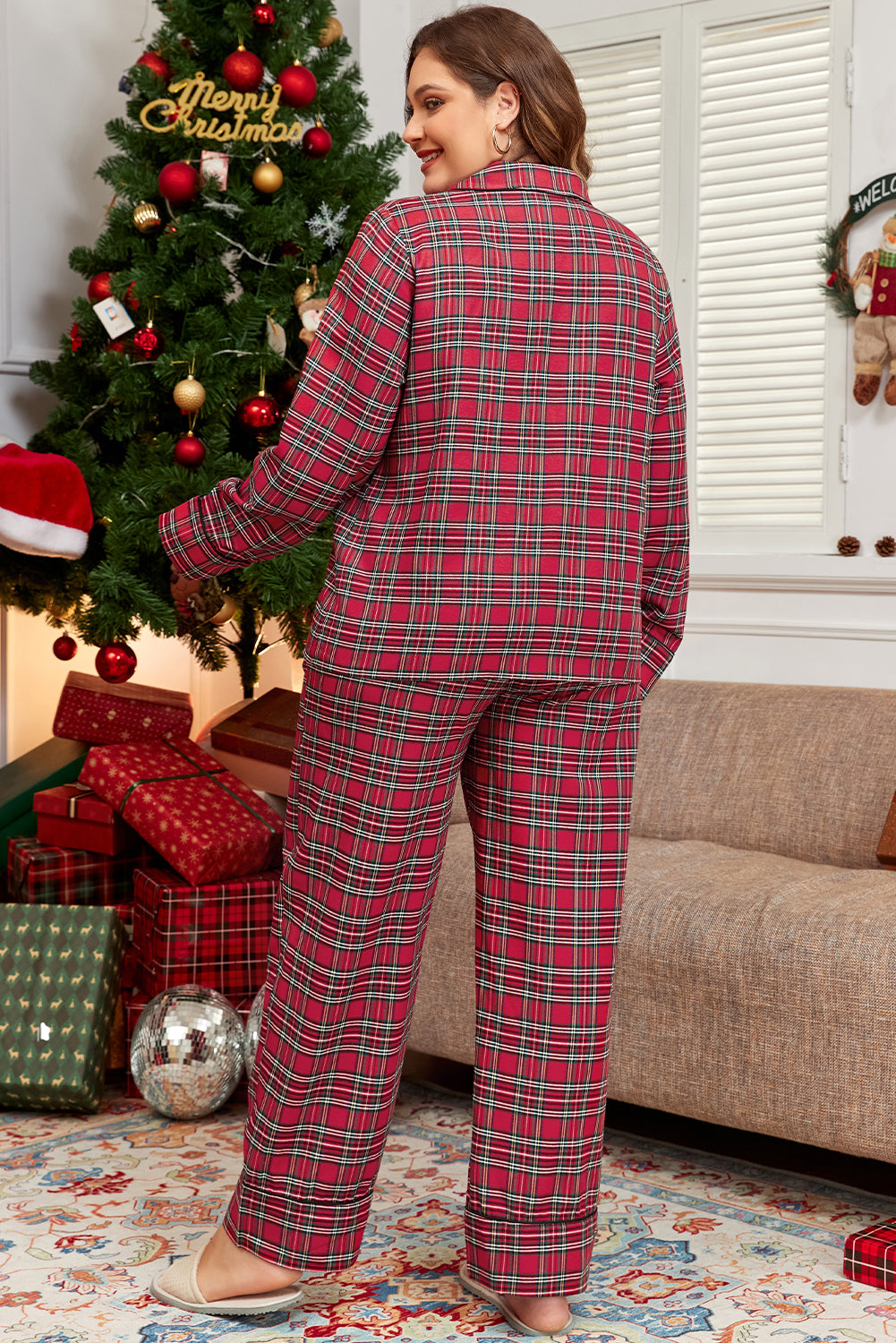 Red Plaid Jammie Set