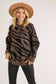 CREW NECK ZEBRA SWEATER TOP