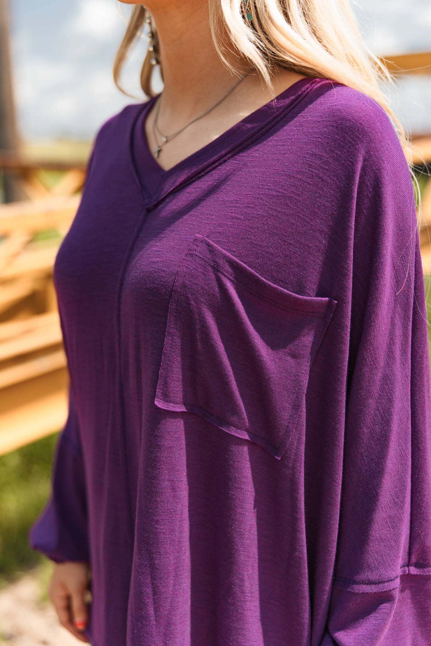 Soft Relaxed Draped Top