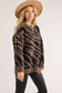 CREW NECK ZEBRA SWEATER TOP