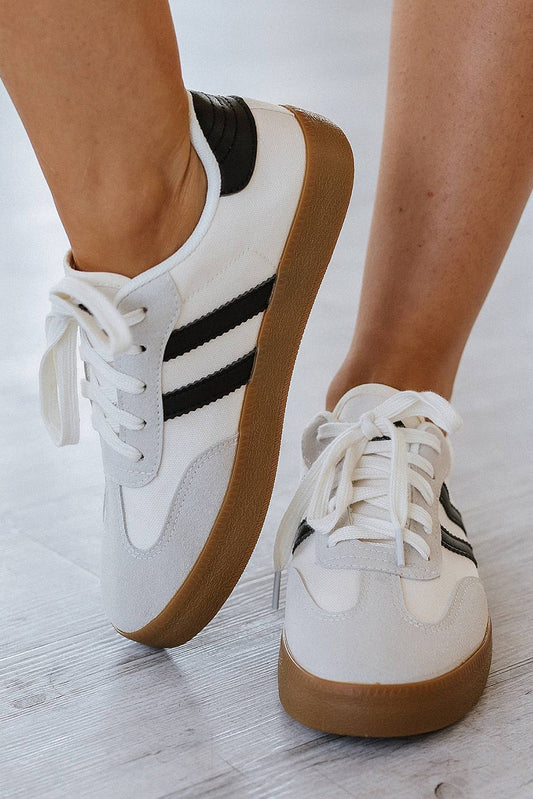 White and Black Sneakers