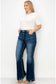 PLUS SIZE MID RISE SUPER FLARE JEANS