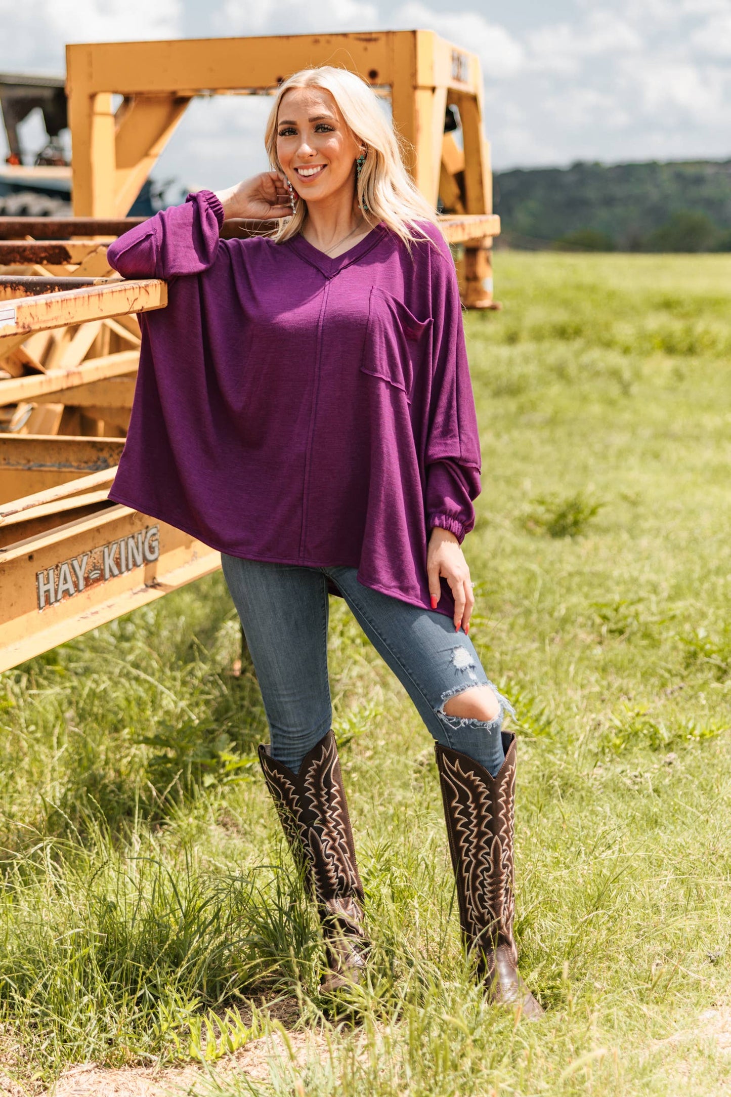 Soft Relaxed Draped Top