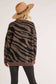 CREW NECK ZEBRA SWEATER TOP