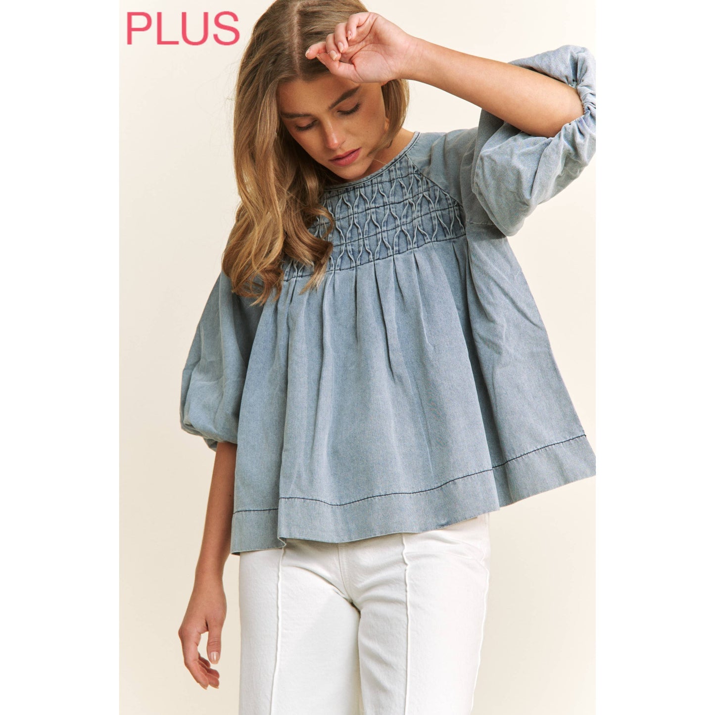 Babydoll Denim Plus Size