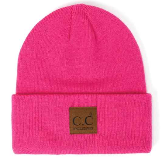 Hot Pink CC Beanie